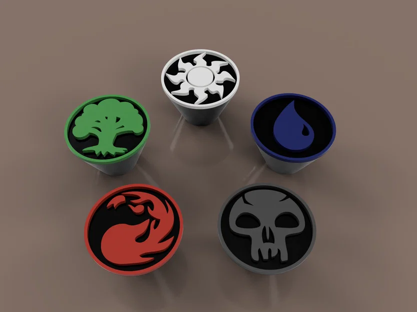 Núm vặn biểu tượng Mana MTG (MTG Mana Symbol Knobs) - Image 1
