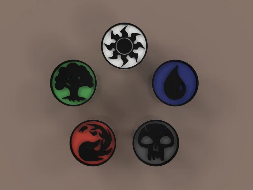 Núm vặn biểu tượng Mana MTG (MTG Mana Symbol Knobs) - Image 2