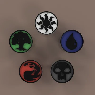 Núm vặn biểu tượng Mana MTG (MTG Mana Symbol Knobs)