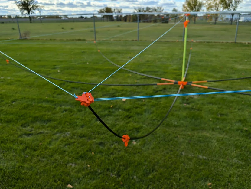 Anten Hex Beam Di Động Dùng Cần Câu (Portable Hex Beam Antenna Using Fishing Rods) - Image 4