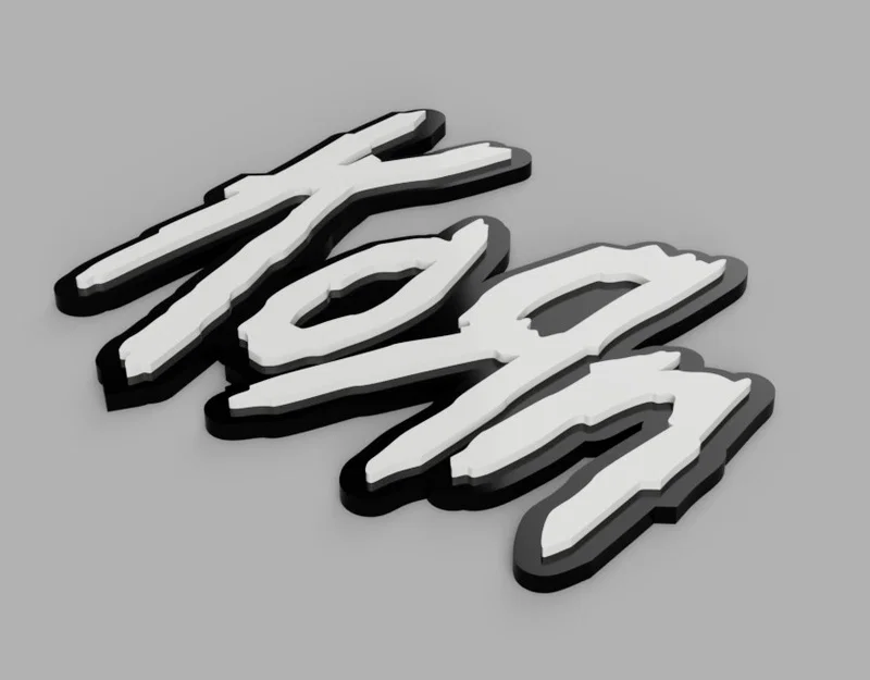 Mô hình Logo Korn 3D độc đáo dành cho tín đồ nhạc Nu-metal - Image 1