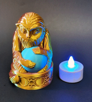 Mô hình tượng Demiguise giữ đèn trà (Hogwarts Legacy)