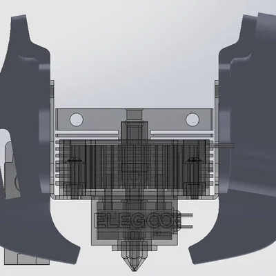 Ống Duct 5015 cho Stock Hotend Neptune 3 series (Maxi.Jet)