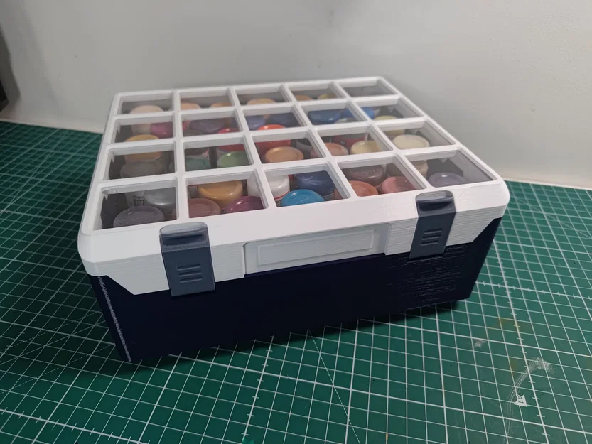 Khay lưu trữ sơn Vallejo Gridfinity (Gridfinity Vallejo Paint Storage) - Image 3