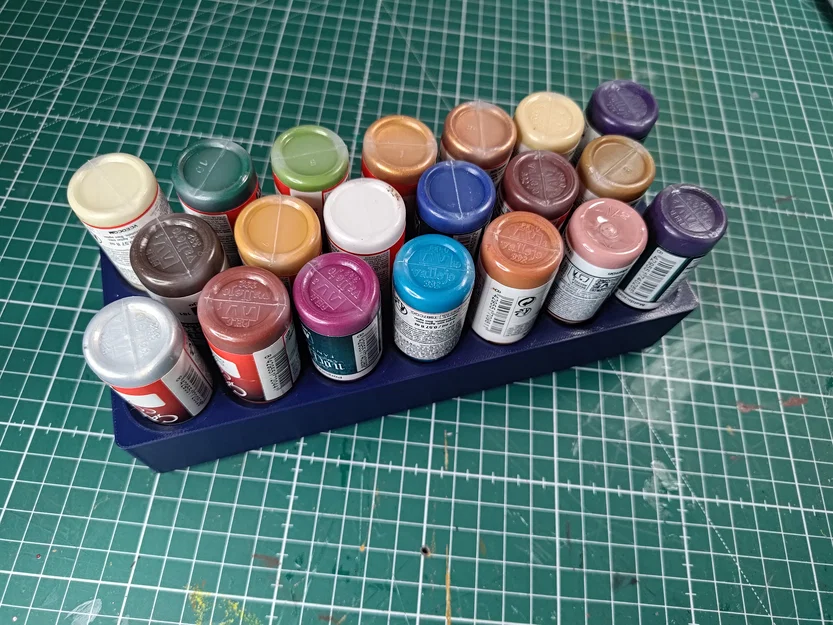 Khay lưu trữ sơn Vallejo Gridfinity (Gridfinity Vallejo Paint Storage) - Image 4