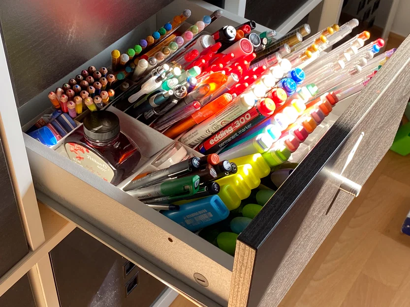 Angled Gridfinity – Khay Gridfinity nghiêng 55° cho bút/marker - Image 4