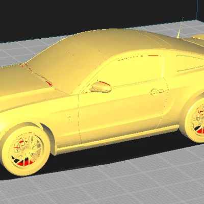 Mô hình xe Ford Mustang GT500 đời 2010 - File in 3D chất lượng cao