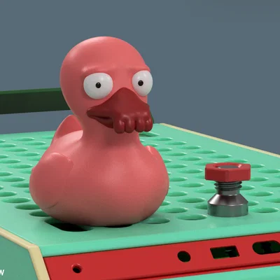 Rubber Ducky Zoidberg – Duck Zoidberg kèm vít M14 & tán (in không cần supports)