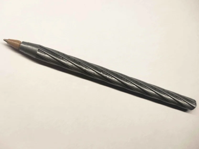 Vỏ bút bi thiết kế xoắn ốc tùy biến cho ruột bút BIC - Image 2