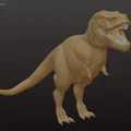 Mô hình 3D khủng long T-Rex phong cách chiến binh cực ngầu - Thumbnail 1