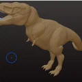 Mô hình 3D khủng long T-Rex phong cách chiến binh cực ngầu - Thumbnail 2