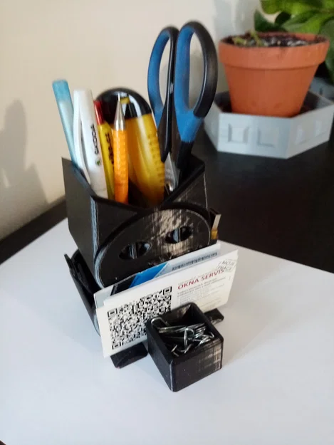 Hộp đựng bút để bàn hình mèo 3D (Cat Pencil Holder) in không cần support - Image 6