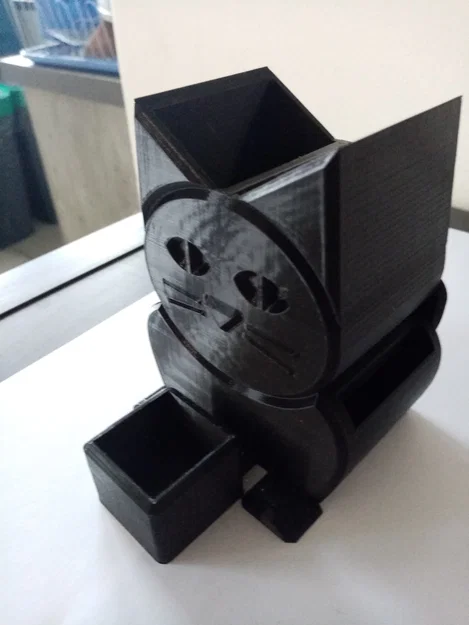 Hộp đựng bút để bàn hình mèo 3D (Cat Pencil Holder) in không cần support - Image 12