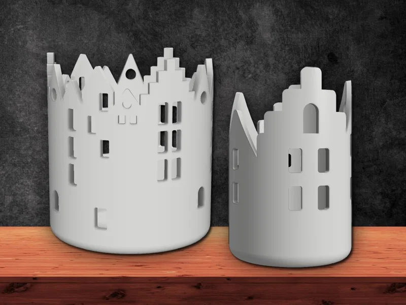 Khay Đựng Tealight Hình Ngôi Nhà LED (House Tealight Holder LED House) - Image 1