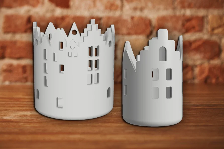 Khay Đựng Tealight Hình Ngôi Nhà LED (House Tealight Holder LED House) - Image 2