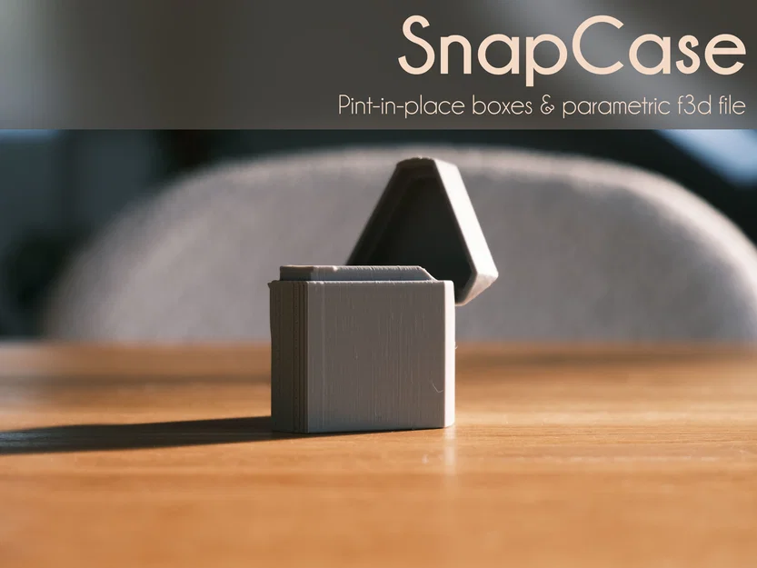 SnapCase (Print-in-place) – Hộp in liền khối có nắp khóa - Image 1