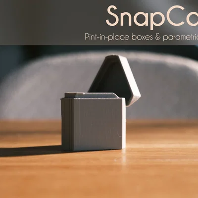 SnapCase (Print-in-place) – Hộp in liền khối có nắp khóa