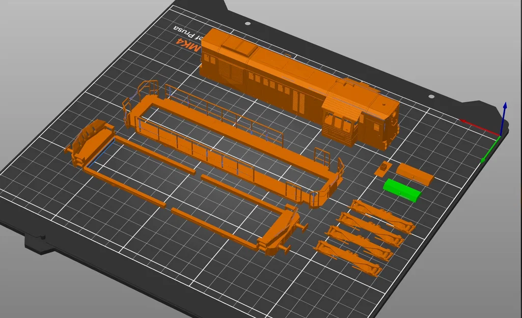 Mô hình đầu tàu hỏa tùy chỉnh tương thích khung gầm Roco BR 294 - Image 1
