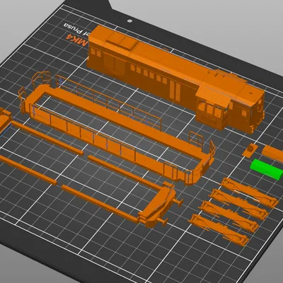 Mô hình đầu tàu hỏa tùy chỉnh tương thích khung gầm Roco BR 294