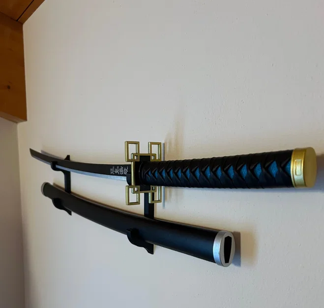 Giá treo Katana gắn tường 3D - Thiết kế thông minh cho kiếm sưu tầm - Image 1