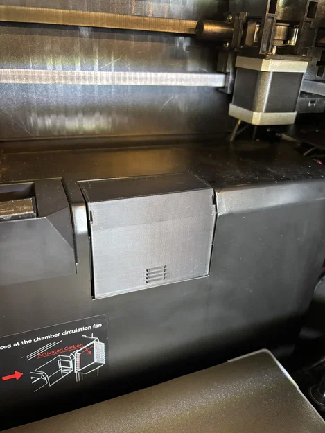 Nắp chặn cổng thoát khí Qidi Plus 4 - Phụ kiện in 3D tiện lợi - Image 1