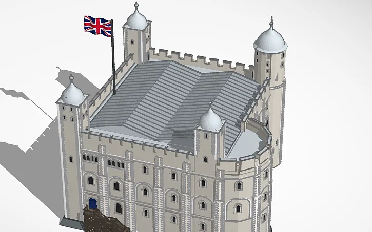 Mô hình 3D Tower of London - Kiến trúc lâu đài Anh quốc ấn tượng - Image 1