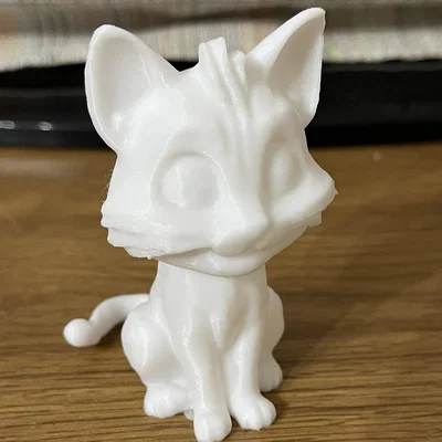 Mô hình chú mèo dễ thương Sitting Cat #2 (Dành cho tô màu thủ công)