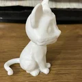 Mô hình chú mèo dễ thương Sitting Cat #2 (Dành cho tô màu thủ công) - Thumbnail 2