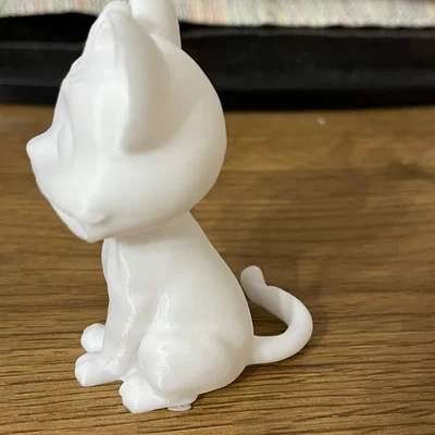 Mô hình chú mèo dễ thương Sitting Cat #2 (Dành cho tô màu thủ công)