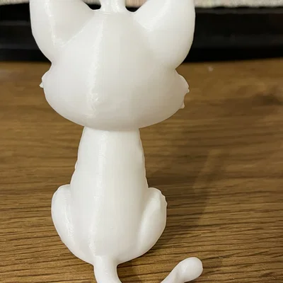 Mô hình chú mèo dễ thương Sitting Cat #2 (Dành cho tô màu thủ công)