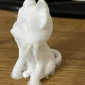 Mô hình chú mèo dễ thương Sitting Cat #2 (Dành cho tô màu thủ công) - Thumbnail 6