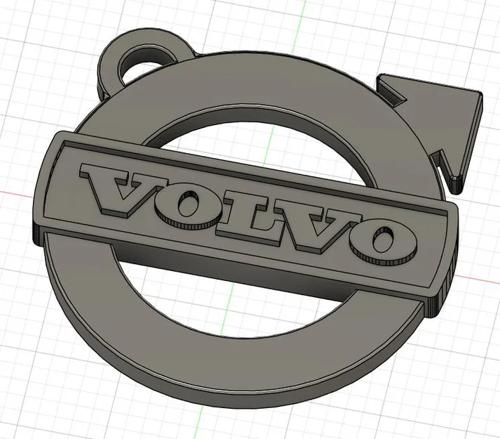 Móc khóa logo Volvo - Image 1