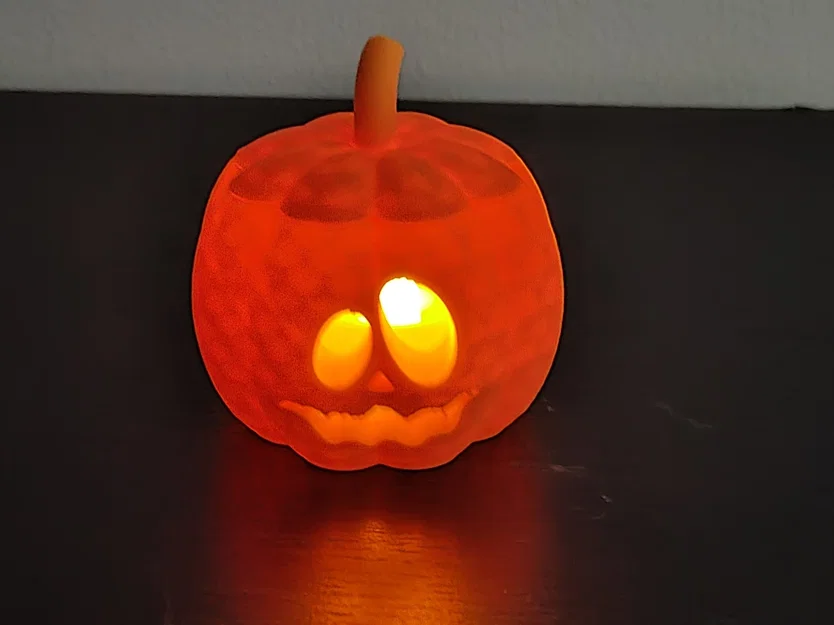 Nắp đèn tea light hình bí ngô (Pumpkin TeaLight Lid) - Image 1