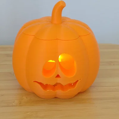 Nắp đèn tea light hình bí ngô (Pumpkin TeaLight Lid)