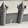 Mô hình tường thành lâu đài 3D độc đáo dễ in không cần support - Thumbnail 1