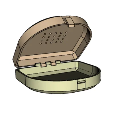 Hộp đựng máng chống nghiến răng (Dental Guard Case) in 3D tiện lợi