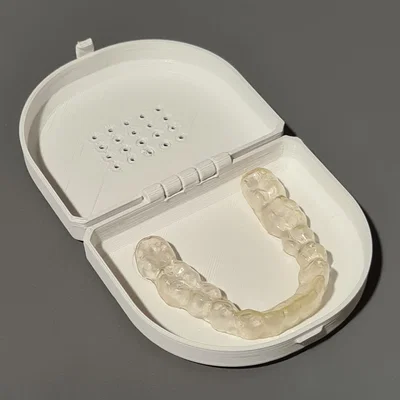 Hộp đựng máng chống nghiến răng (Dental Guard Case) in 3D tiện lợi