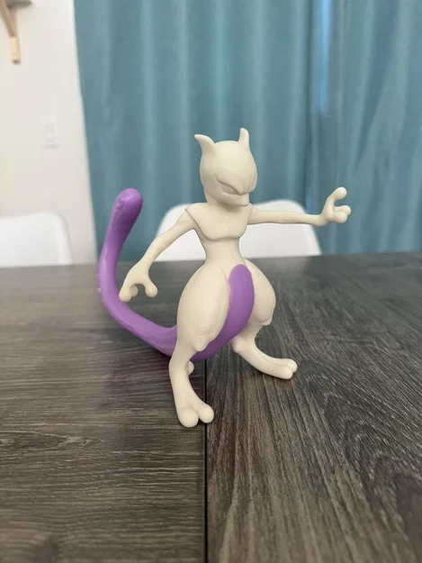 Mô hình Pokemon Mewtwo lắp ráp - Bản in chia phần 3D độc đáo - Image 1