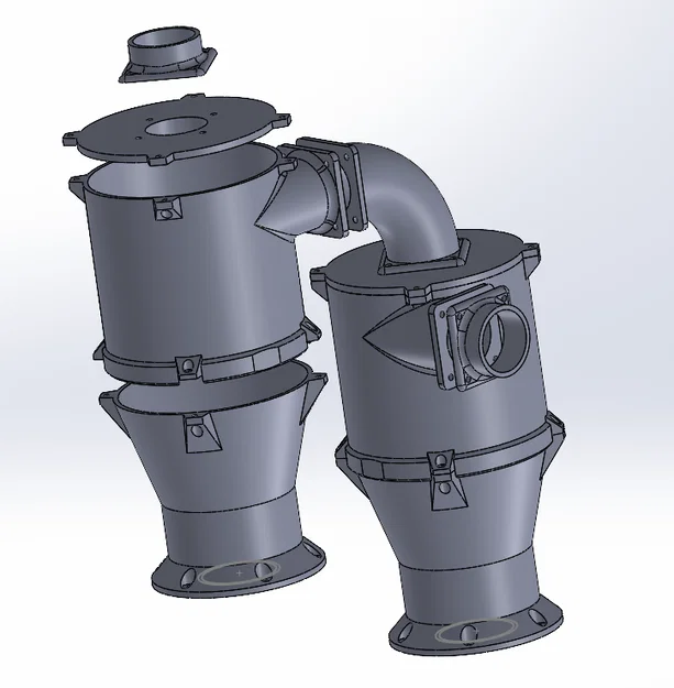 Cyclone Separater Modular (xếp chồng/stackable) cho ống 2.5 inch - Image 4