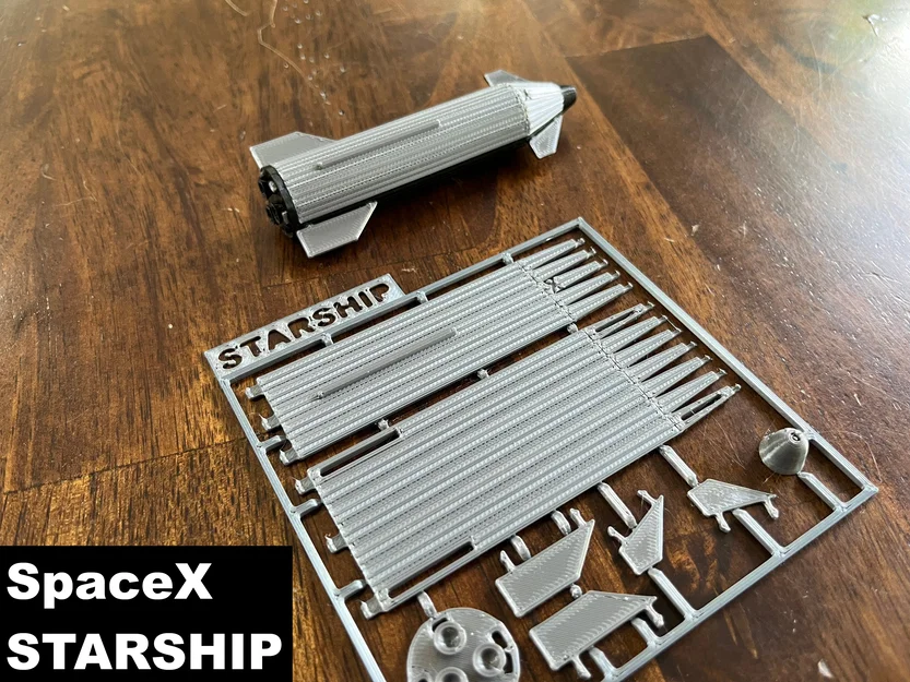 Kit Card SpaceX Starship (tỉ lệ 1:500) - Image 1