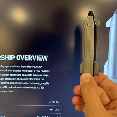 Kit Card SpaceX Starship (tỉ lệ 1:500)