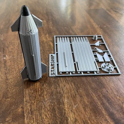Kit Card SpaceX Starship (tỉ lệ 1:500)