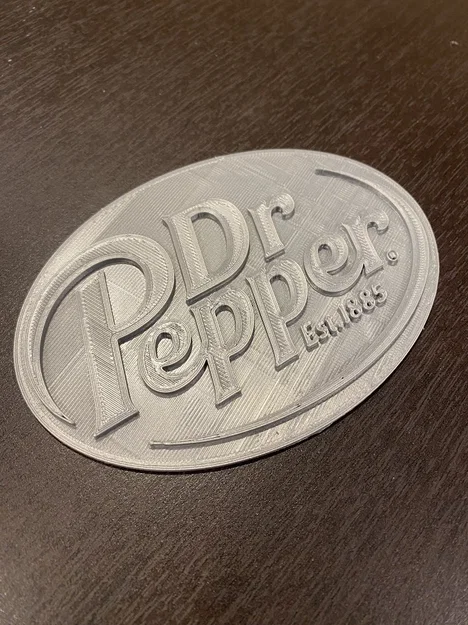 Mô hình logo Dr. Pepper 3D sắc nét - File in 3D trang trí độc đáo - Image 1