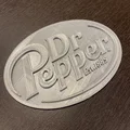 Mô hình logo Dr. Pepper 3D sắc nét - File in 3D trang trí độc đáo - Thumbnail 1