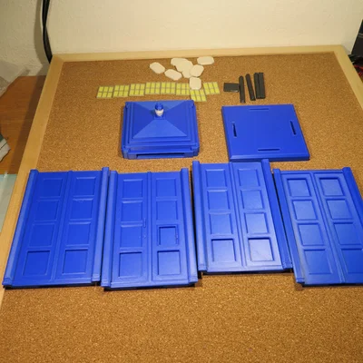 Doctor Who - Tardis Doctor 13/14/15 EXTERIOR 2018-23, NO SUPPORTS & GLUE