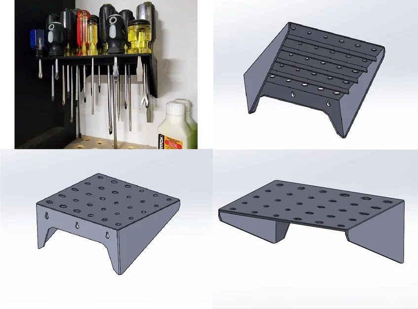 #0149 Kệ/Organizer Treo Tường Đựng Screw Driver - Image 1