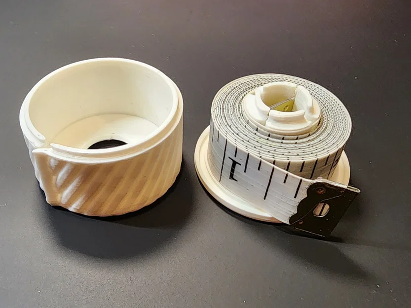 #0137 V2 Ống Cuộn Thước Dây Vải Flexible (Spooler) - Họa Tiết Spiral - Image 3