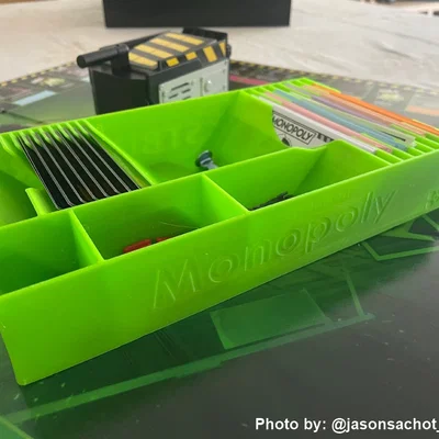 #0136 Khay organizer & khay người chơi Monopoly - Ghostbusters Edition
