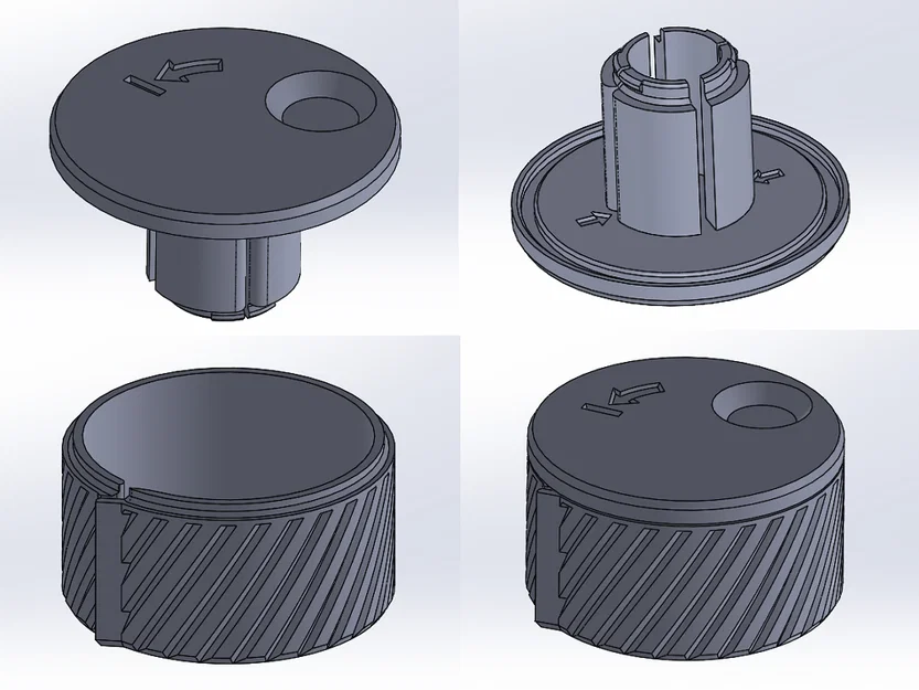 #0137 V2 Ống Cuộn Thước Dây Vải Flexible (Spooler) - Họa Tiết Spiral - Image 6