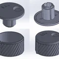 #0137 V2 Ống Cuộn Thước Dây Vải Flexible (Spooler) - Họa Tiết Spiral - Thumbnail 6